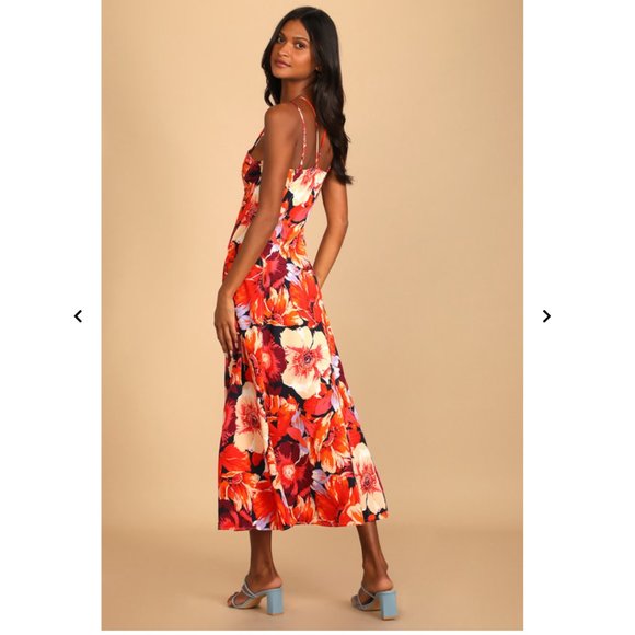 Lulu's Boldest Blooms Floral Print Maxi Dress - Picture 9 of 12